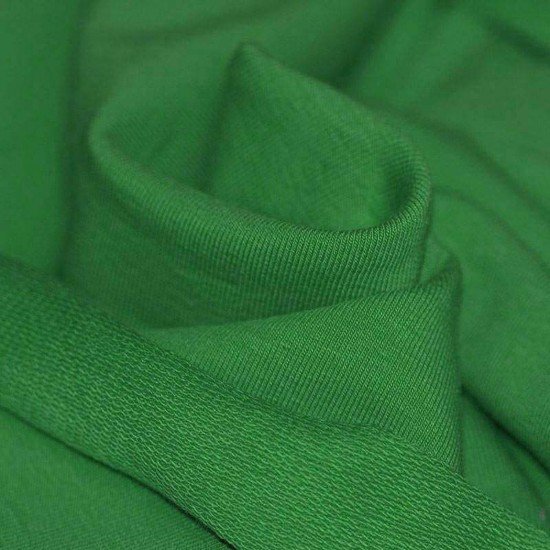 Sommersweat Stoff Grasgrün - (Sommersweat Stoff)