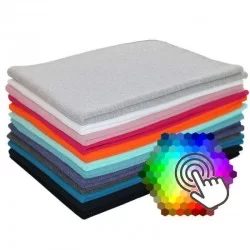 Tessuto Felpa Cotone 12 Colori 1 Metri Pacchetto 
