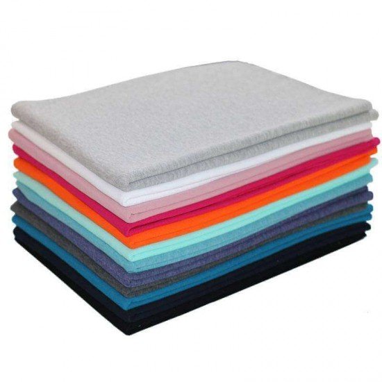 Jogging Stof 12 Farver 1 Meter Pakke  - (Jogging Stof)