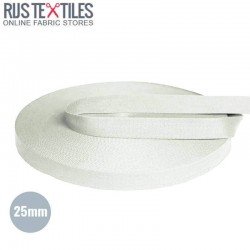 Belt Webbing Cotton Ecru 25mm