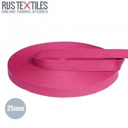 Belt Webbing Cotton Fuchsia 25mm