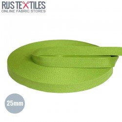 Belt Webbing Cotton Lime 25mm
