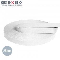 Belt Webbing Cotton White 25mm