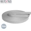 Belt Webbing Cotton Light Grey 25mm