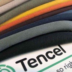 Tencel Twill Stof Cacao Tencel Twill Stof Cacao