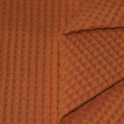 Waffle Pique Fabric Cognac