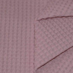 Waffle Pique Fabric Old Pink