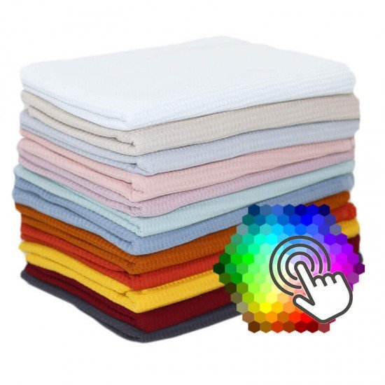 Tissu Piqué Gaufré 12 Couleurs 1 Mètre Paquet - (Tissu Piqué Gaufré)