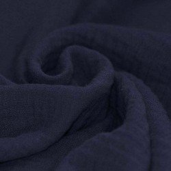 Double Gauze Fabric Navy