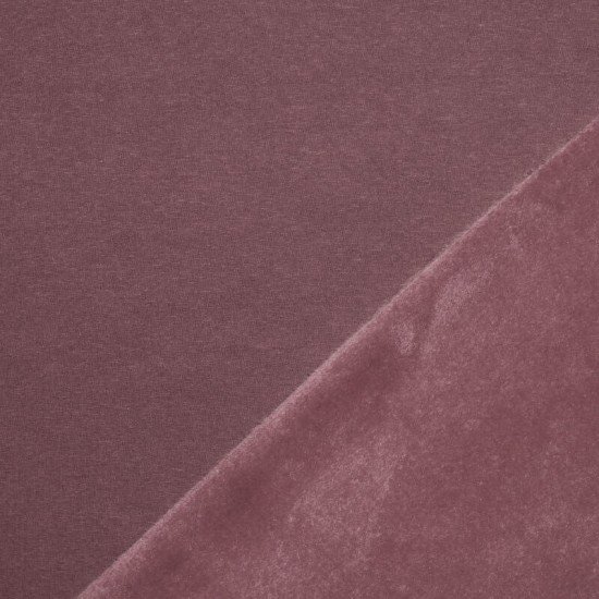Tessuto Felpa Fleece Mauve Antico - (Tessuto Felpa Alpenfleece)