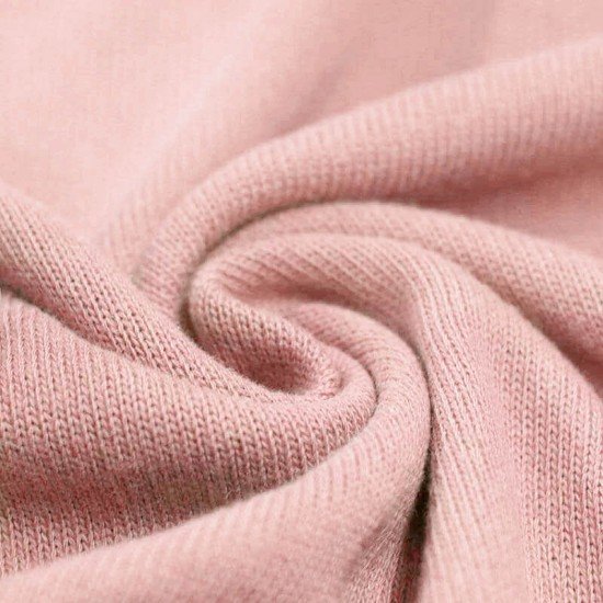 Tessuto A Maglia Per Bambini Di Cotone Nude Rosa - (Tessuti Bambini)