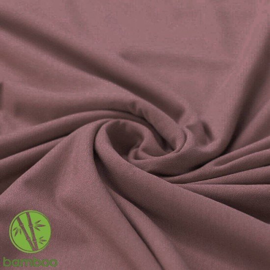 Bamboo Jersey Fabric Old Mauve - (Jersey Fabrics)
