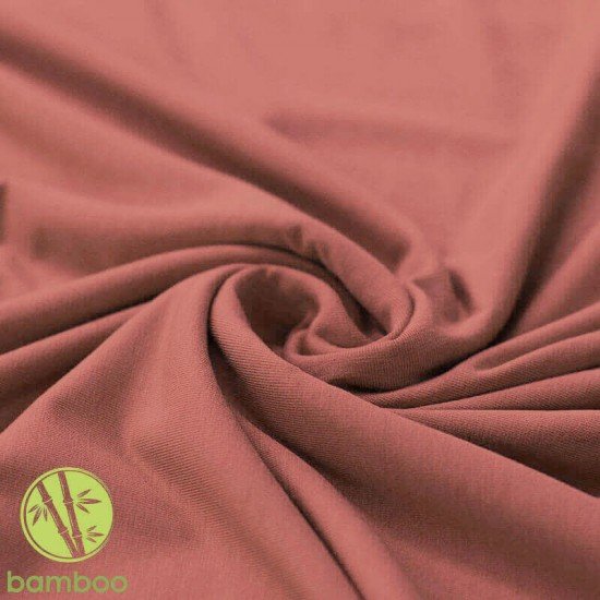 Bambus Jerseystoff Lehm Rosa - (Jersey Stoffe)