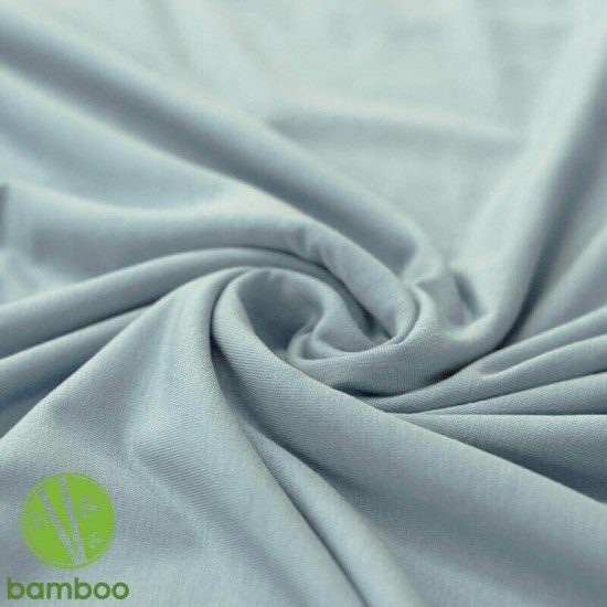 Tessuto Jersey Di Bambù Verde Mare - (Tessuto Jersey Di Bambù)