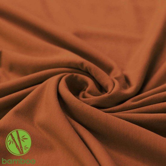 Tessuto Jersey Di Bambù Cognac - (Jersey Tessuti)