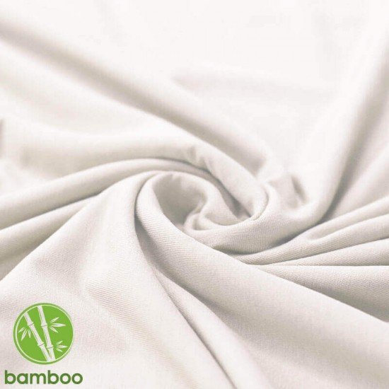 Bamboo Jersey Fabric Ecru Bamboo Jersey Fabric Ecru