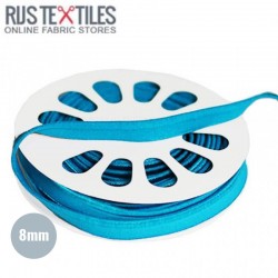 Elastic Piping Tape Aqua 8mm 