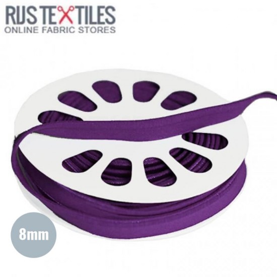 Paspelband Elastisch Violett 8mm - (Bänder & Borten)