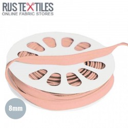 Elastic Piping Tape Salmon Pink 8mm