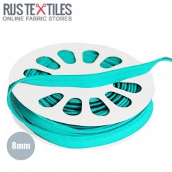 Elastic Piping Tape Turquoise 8mm 
