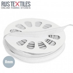 Elastic Piping Tape White 8mm