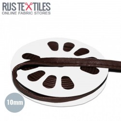 Piping Tape Imitation Leather Dark Brown 10mm