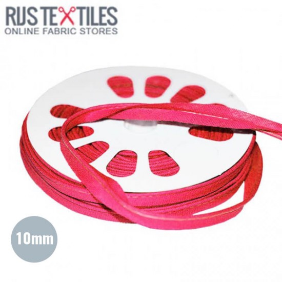 Tittekant Bomuld Hot Pink 10mm - (Bånd)