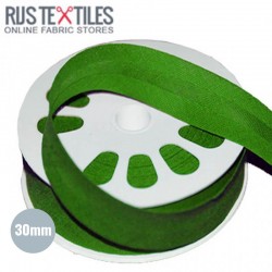 Cotton Bias Binding Grass Green 30mm