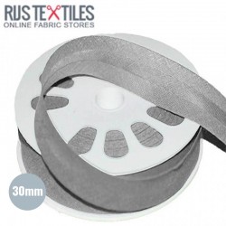 Cotton Bias Binding Light Grey 30mm