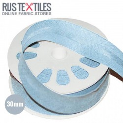 Cotton Bias Binding Light Blue 30mm