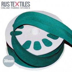 Cotton Bias Binding Petrol 30mm
