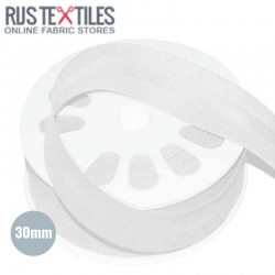 Cotton Bias Binding White 30mm