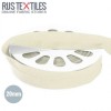 Elastic Edging Ribbon Mat Cream 20mm