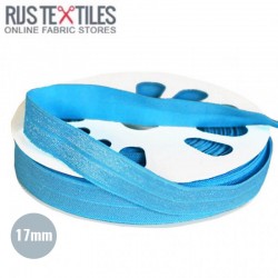 Elastic Edging Ribbon Aqua 17mm