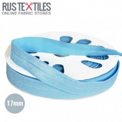 Elastic Edging Ribbon Light Aqua 17mm