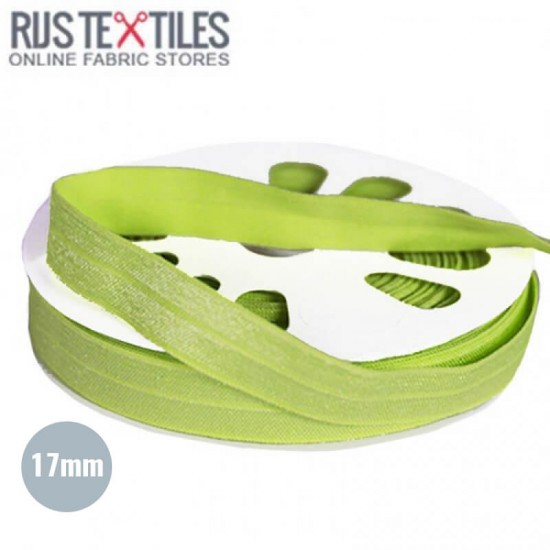 Elastisk Kantebånd Lime 17mm - (Bånd)