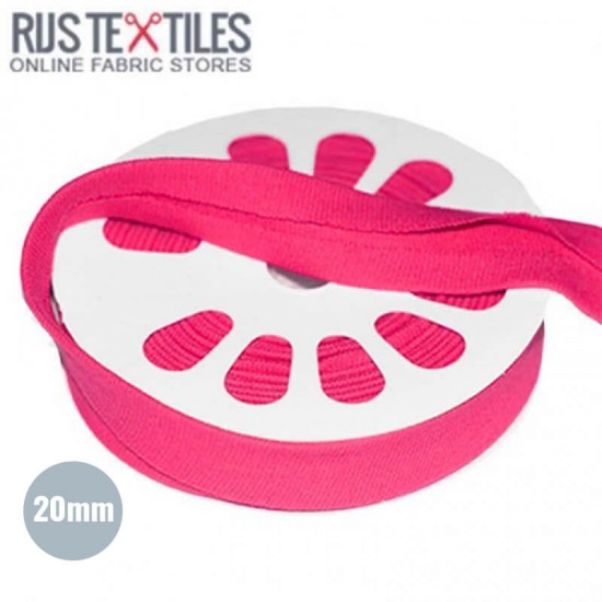 Biais En Jersey Fuchsia 20mm - (Rubans)