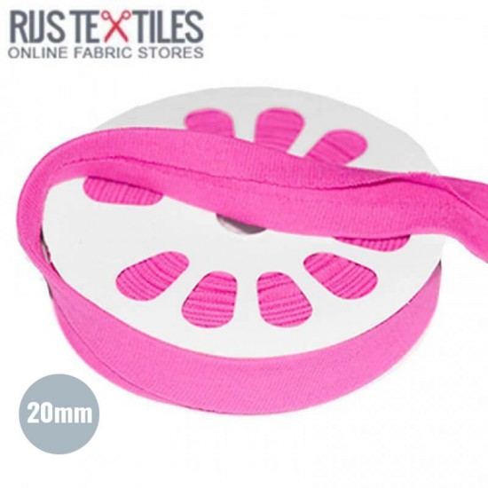 Biais En Jersey Hot Pink 20mm - (Rubans)