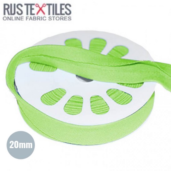 Biais En Jersey Lime 20mm  - (Rubans)