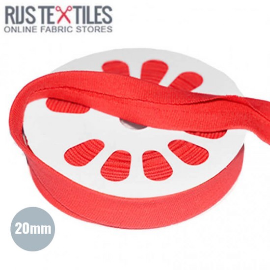 Biais En Jersey Rouge 20mm  - (Rubans)