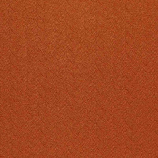 Gebreide Kabel Jacquard Stof Cognac - (Mode Stoffen)