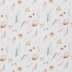 Cotton Poplin Digital Print - Boho Bohemian Floral