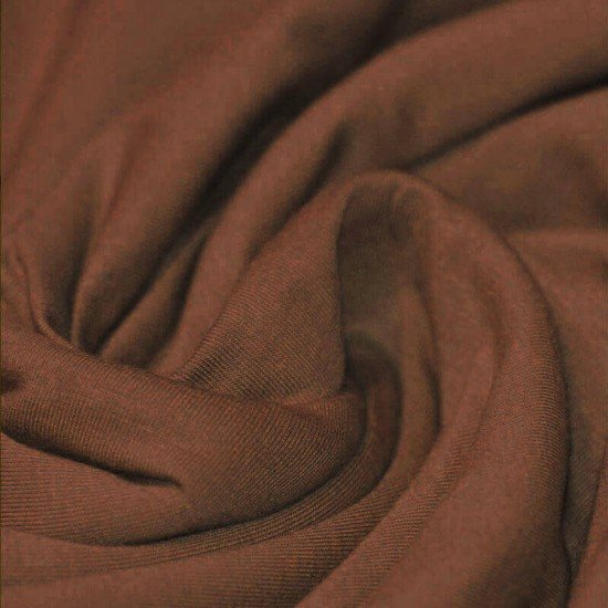 Jersey Cotone Lycra Marrone Chiaro - (Tessuto Jersey Di Cotone)
