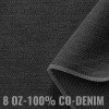 Denim Fabric Cotton 8-OZ Dark Grey