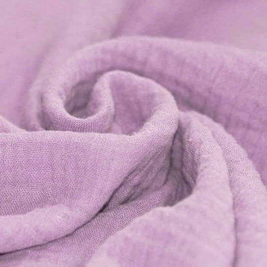 Double Gauze Fabric Pastel Lilac Double Gauze Fabric Pastel Lilac