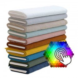 Double Gauze Fabric 10 Colors 6 Meters Package