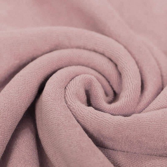 Stretch Toweling Fabric Nude Pink