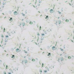 Cotton Poplin Digital Print - Eucalyptus Bouquet