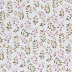 Cotton Poplin Digital Print - Leaves Old Mauve