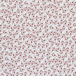 Jersey Cotton Fabric Digital Print - Painted Leaves Old Mauve